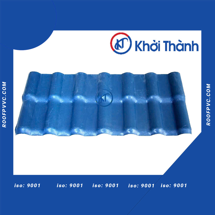 Blue Plastic Roofing Tiles